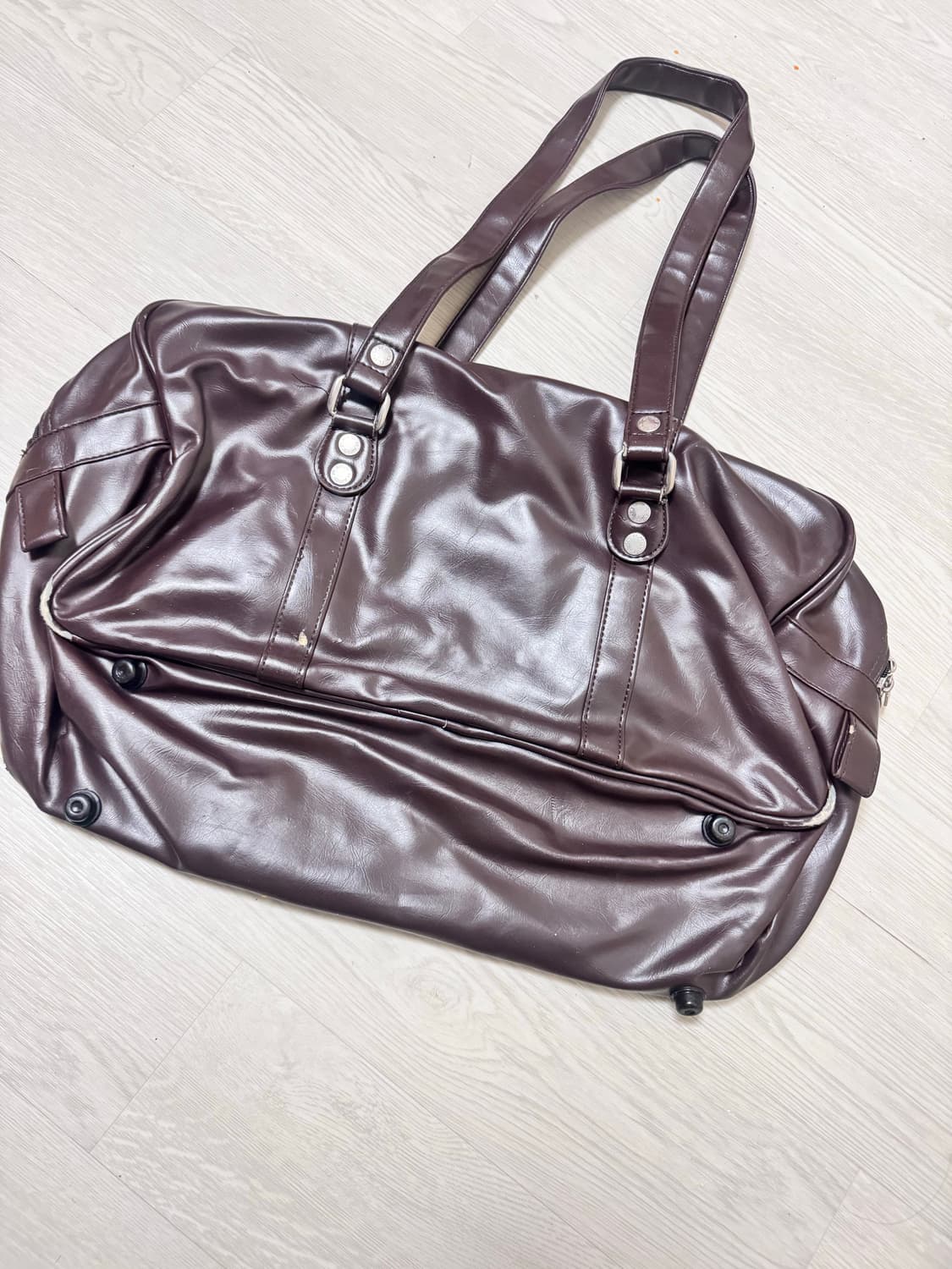 빈티지 갸루 y2k 일녀 교복 가죽 플레이보이 스쿨백 가방 상품이미지2