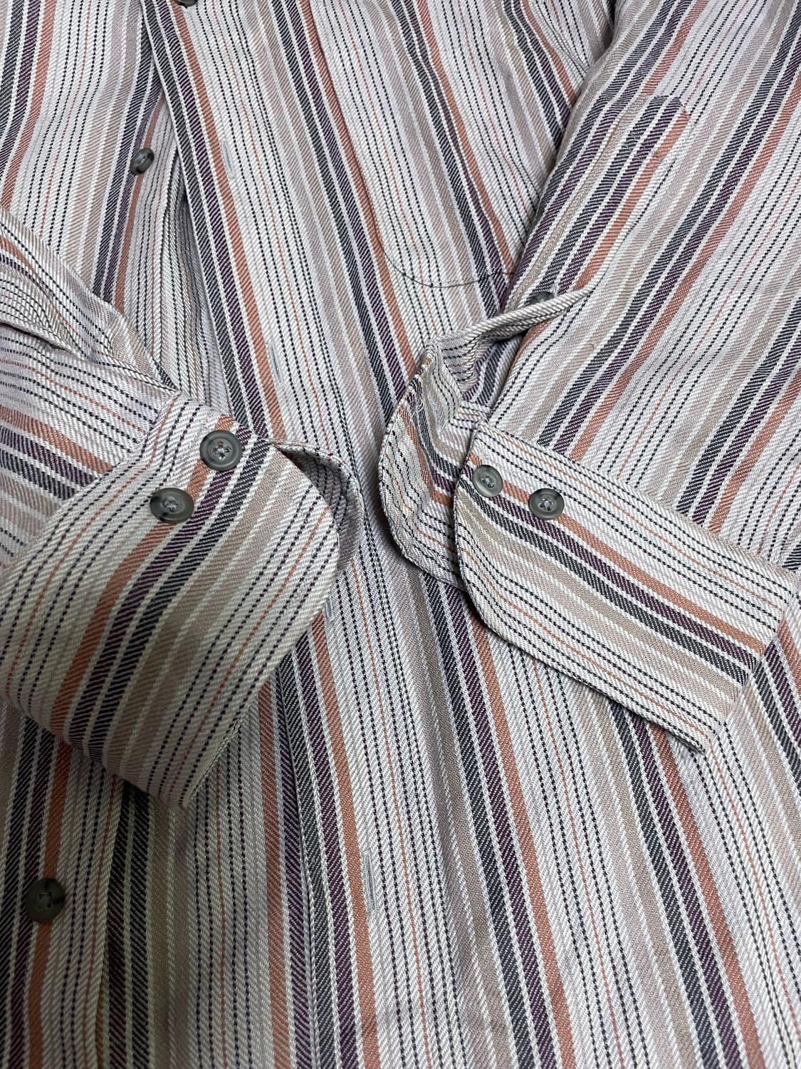 일제 울 스트라이프 셔츠 사이즈 110 상품이미지4