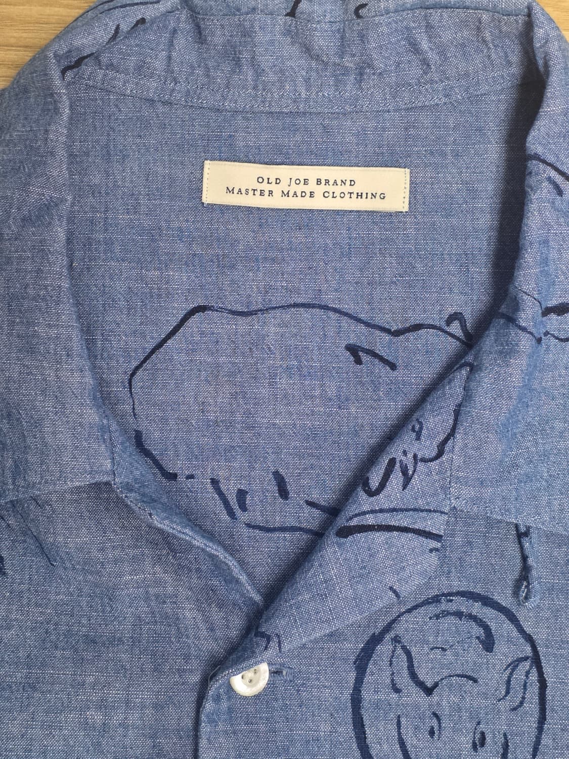 올드조 241OJ-SH07 indigo shirts drawing 상품이미지2