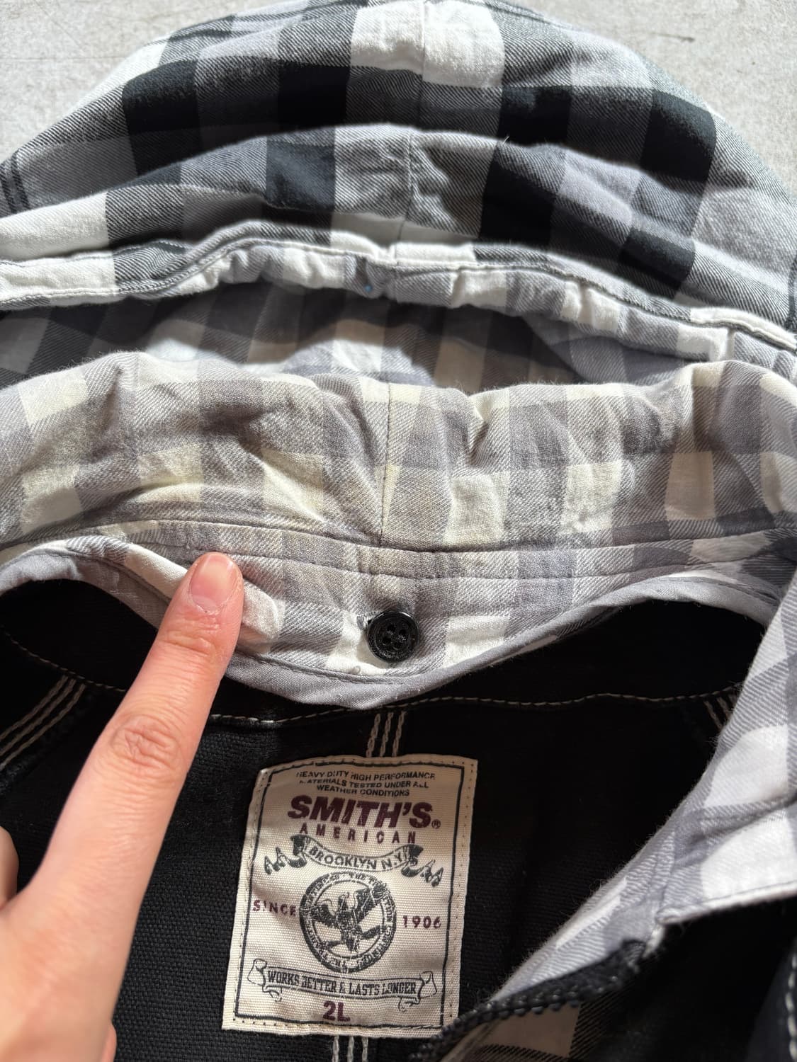 Smith's american 후드 디테일 스티치 코튼 자켓 상품이미지9