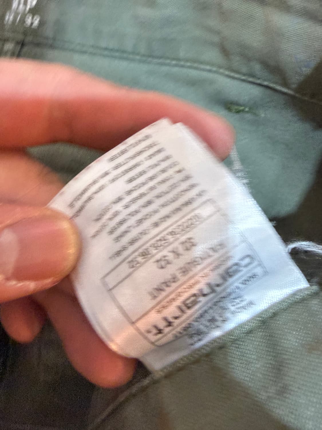 칼하트 퍼티그 팬츠 올리브 32x32 상품이미지3