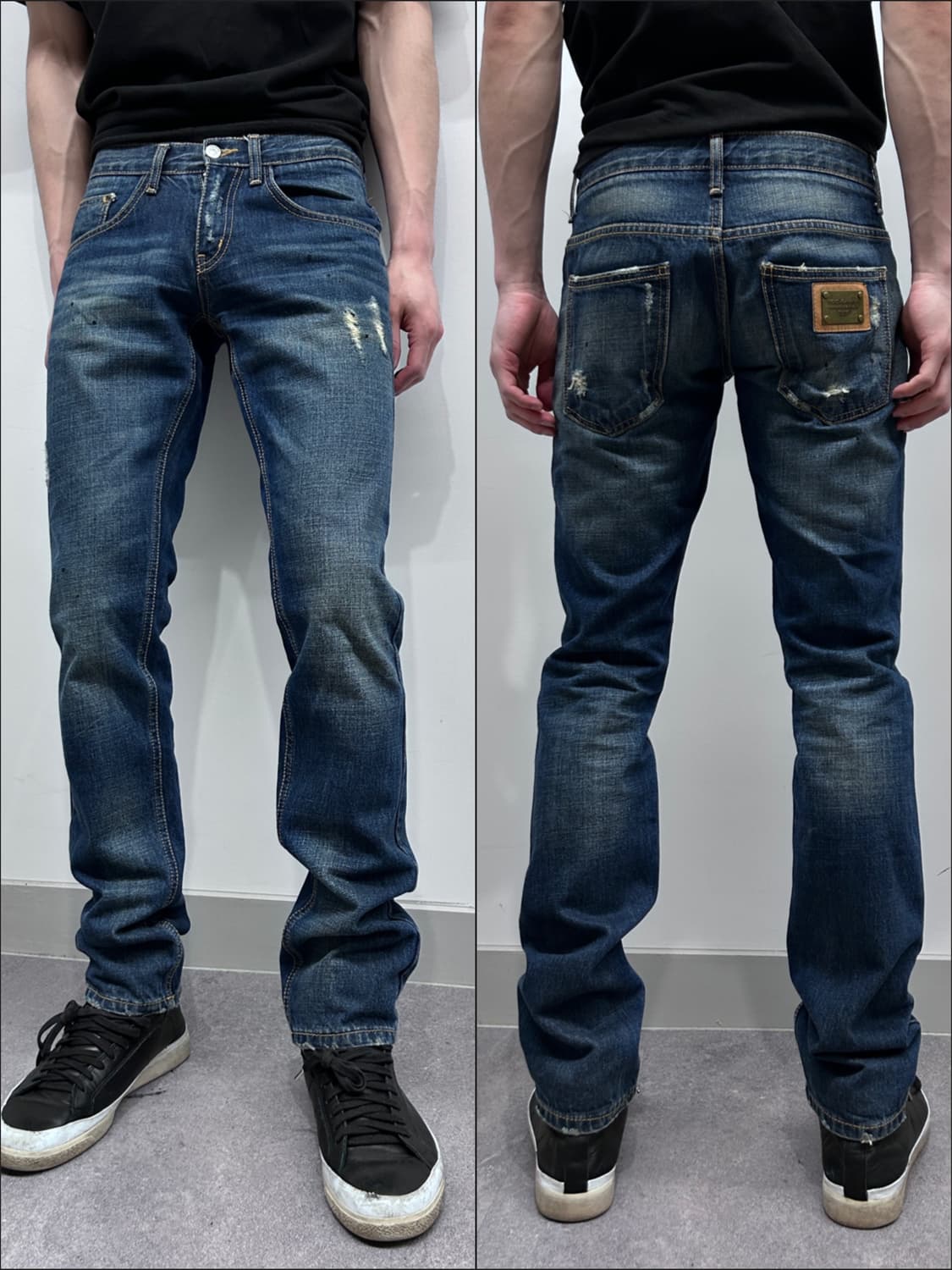 돌체앤가바나 롱 스트레이트 데님 팬츠 상품이미지1