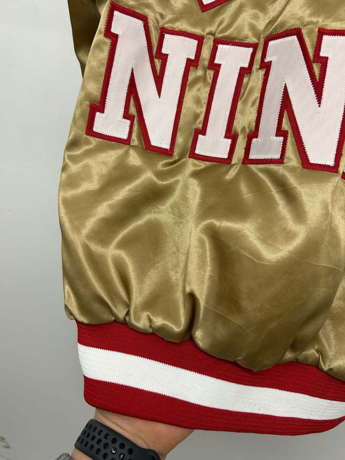 90s Chalk Line San Francisco 49ers 바시티자켓 상품이미지10