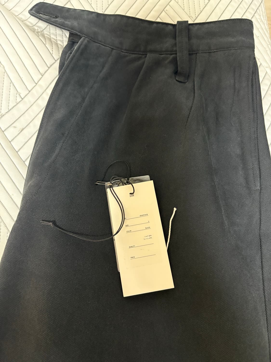 a.presse 아프레쎄 WW2 실크코튼브리티쉬 아미트라우저 블랙 상품이미지3