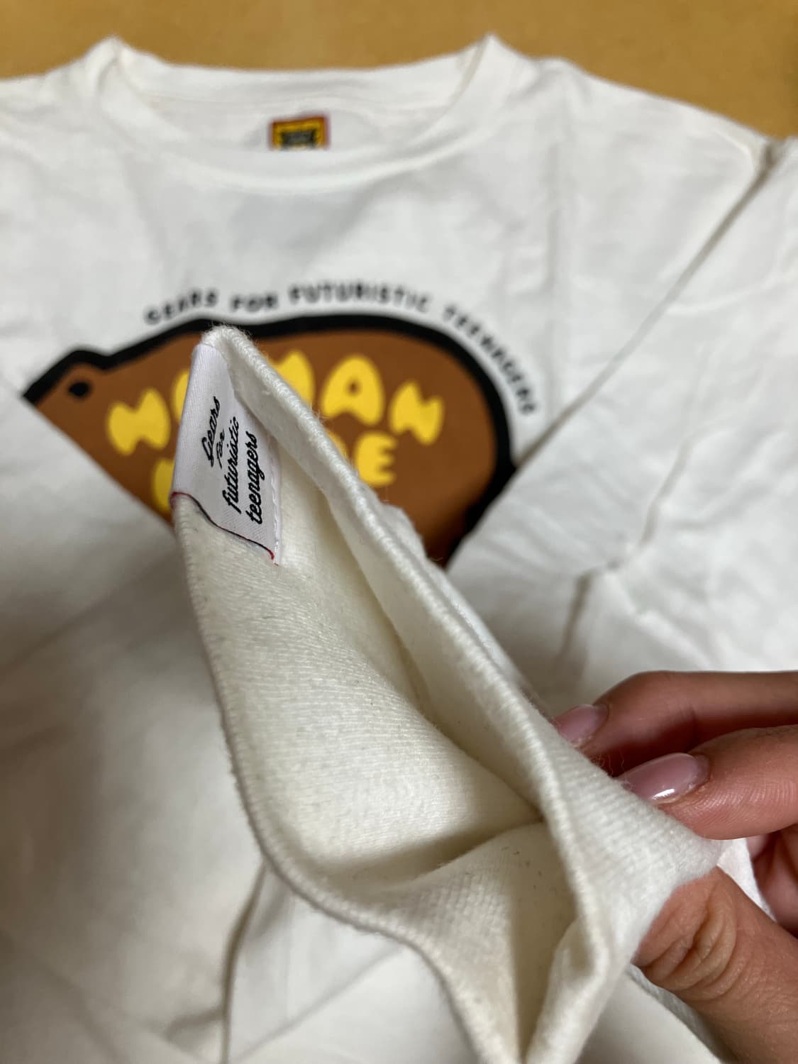 [S] 휴먼 메이드 그래픽 롱슬리브 티셔츠 #1 화이트 상품이미지5