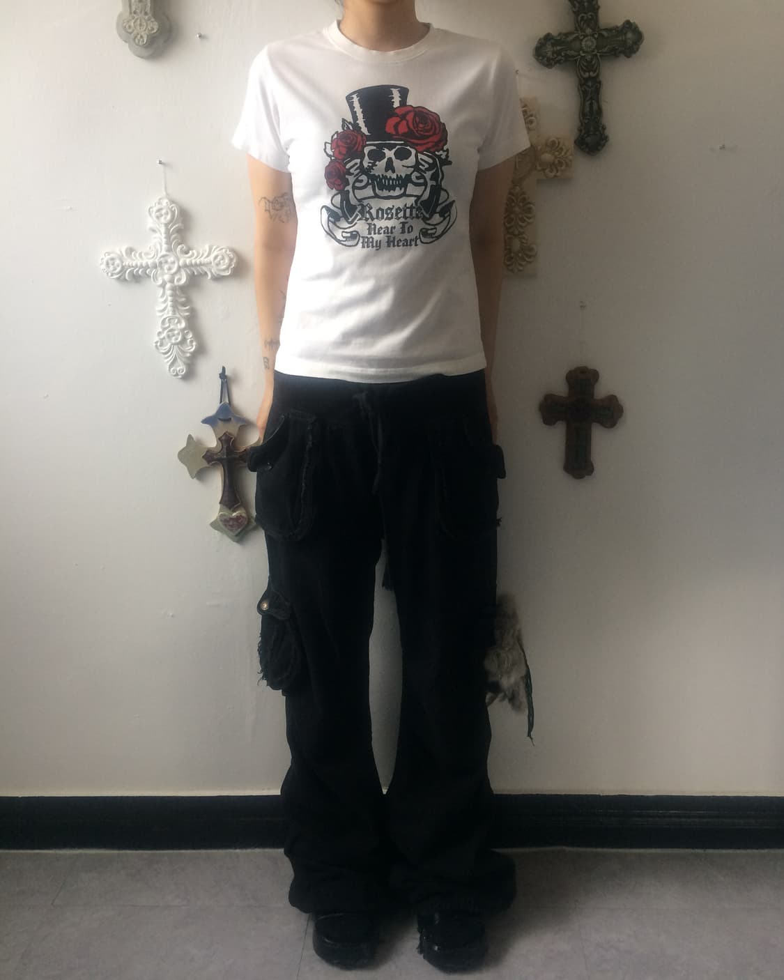 Skull printing t shirt 상품이미지1