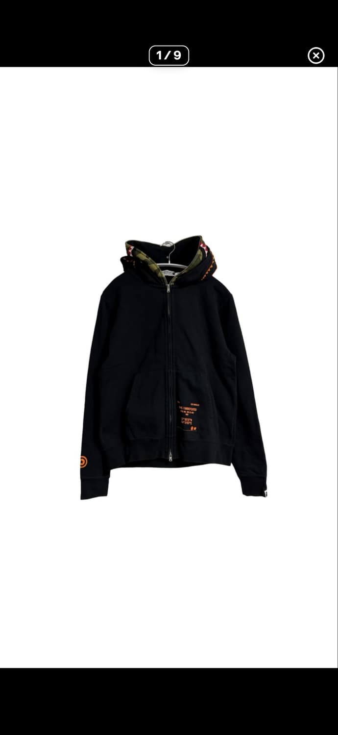 베이프 UNDEFEATED 콜라보 샤크후드 상품이미지3