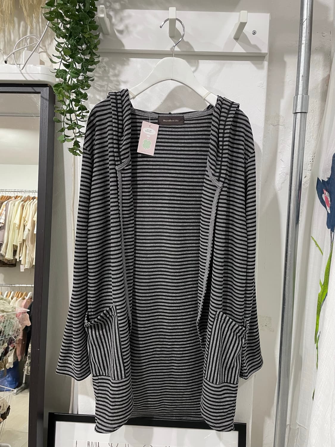 stripe hoodie cardigan 상품이미지8