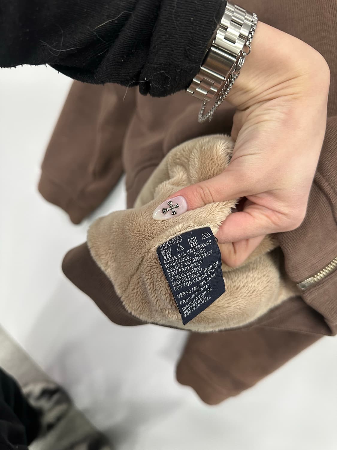 아베크롬비 브라운 털후드집업 상품이미지4