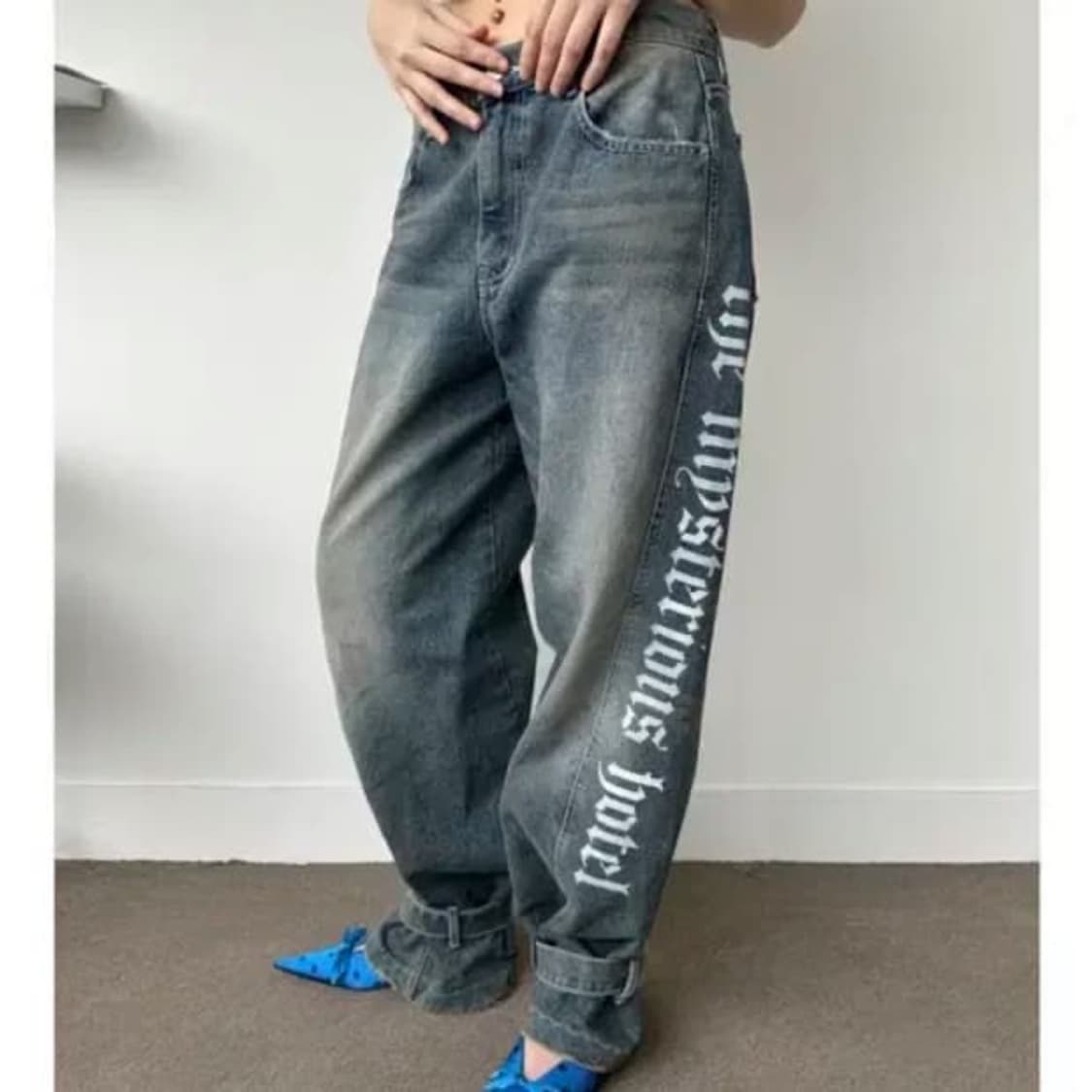 미스테리어스호텔 앵클 벨트 데님 미호 상품이미지2