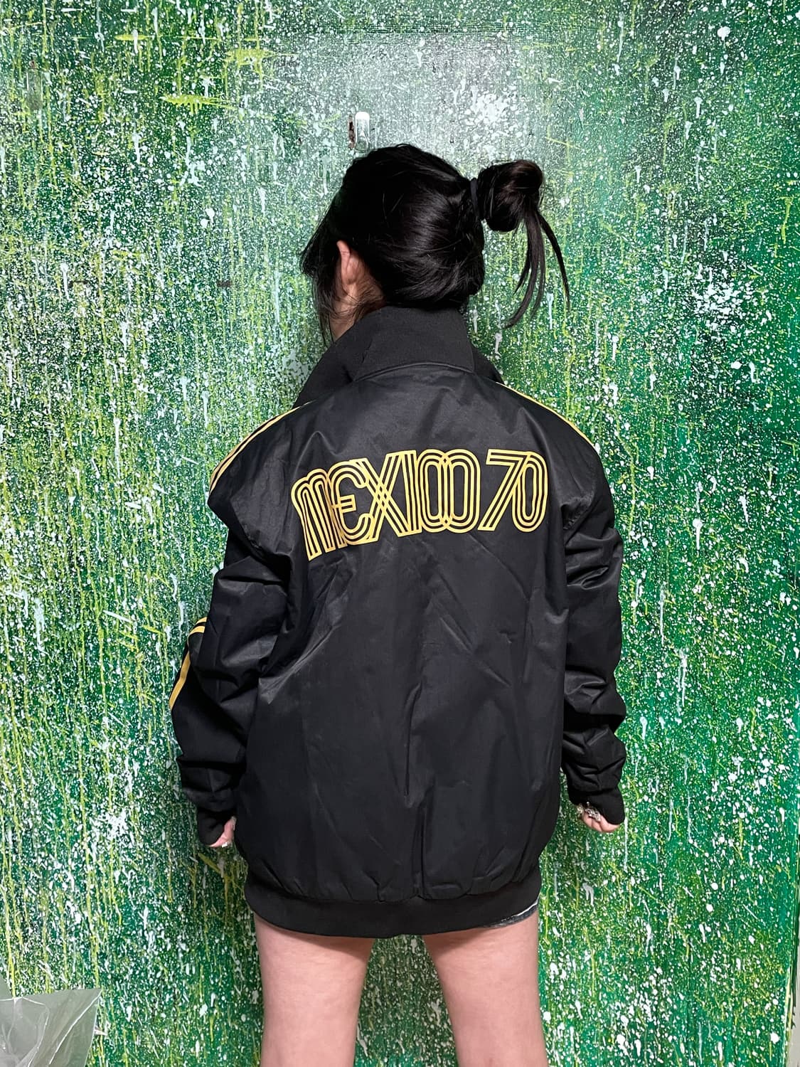 아디다스 축구팀 멕시코 블랙 검골 올드스쿨 점퍼 L 상품이미지4