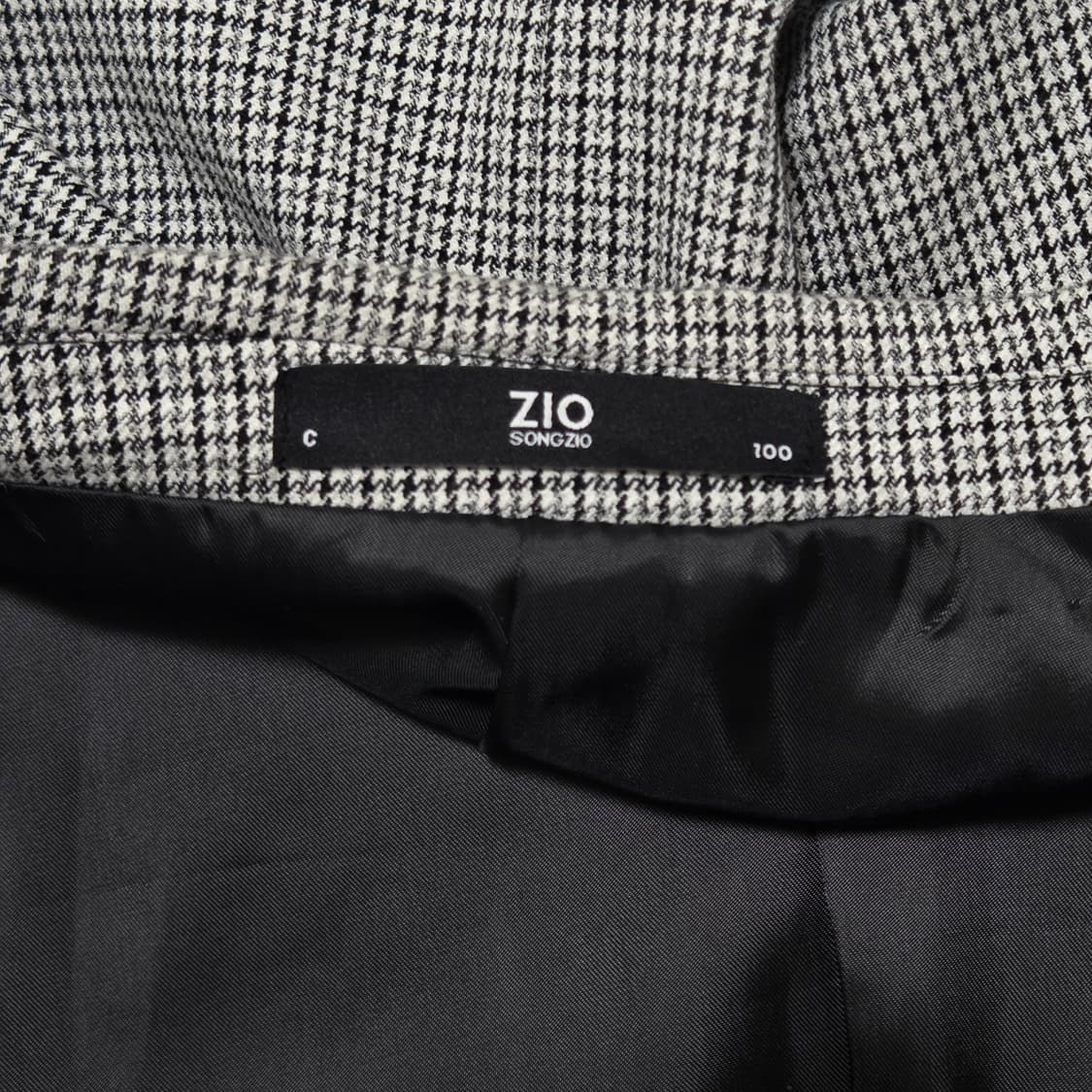 ZIOSONGZIO 지오송지오 하운드투스 체크 패턴 블레이저 자켓 상품이미지2
