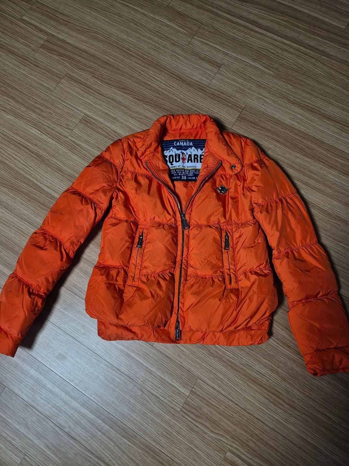 (정품) 디스퀘어드2 오렌지 다운점퍼 38 상품이미지1
