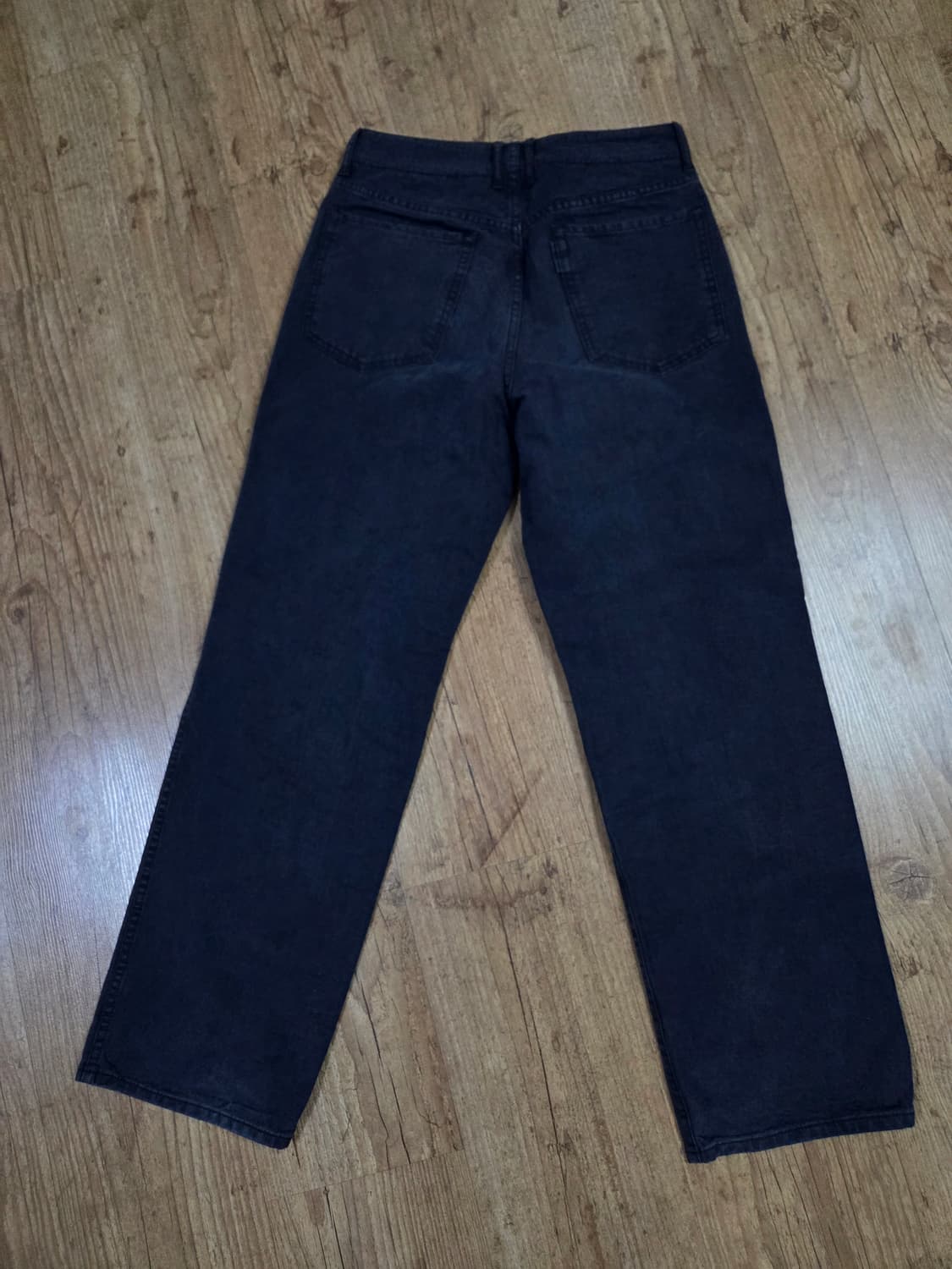 포터리 원워시드 와이드데님  워시드네이비 1사이즈 상품이미지2