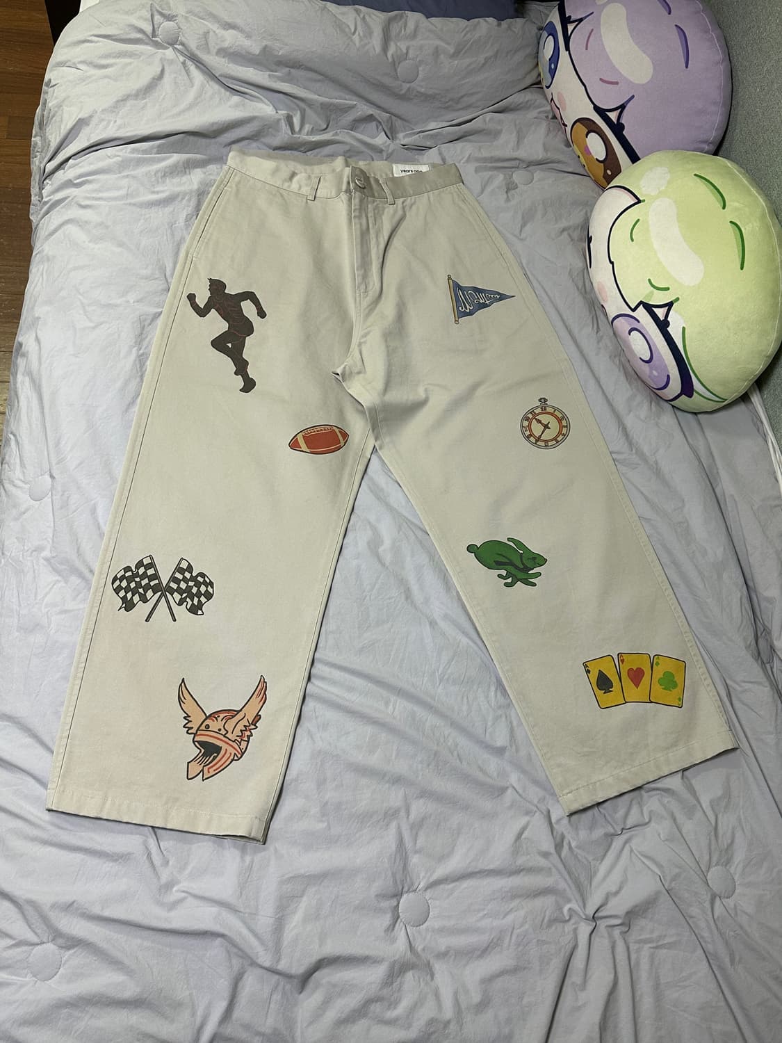 이얼즈어고 일러스트 치노 팬츠 상품이미지4