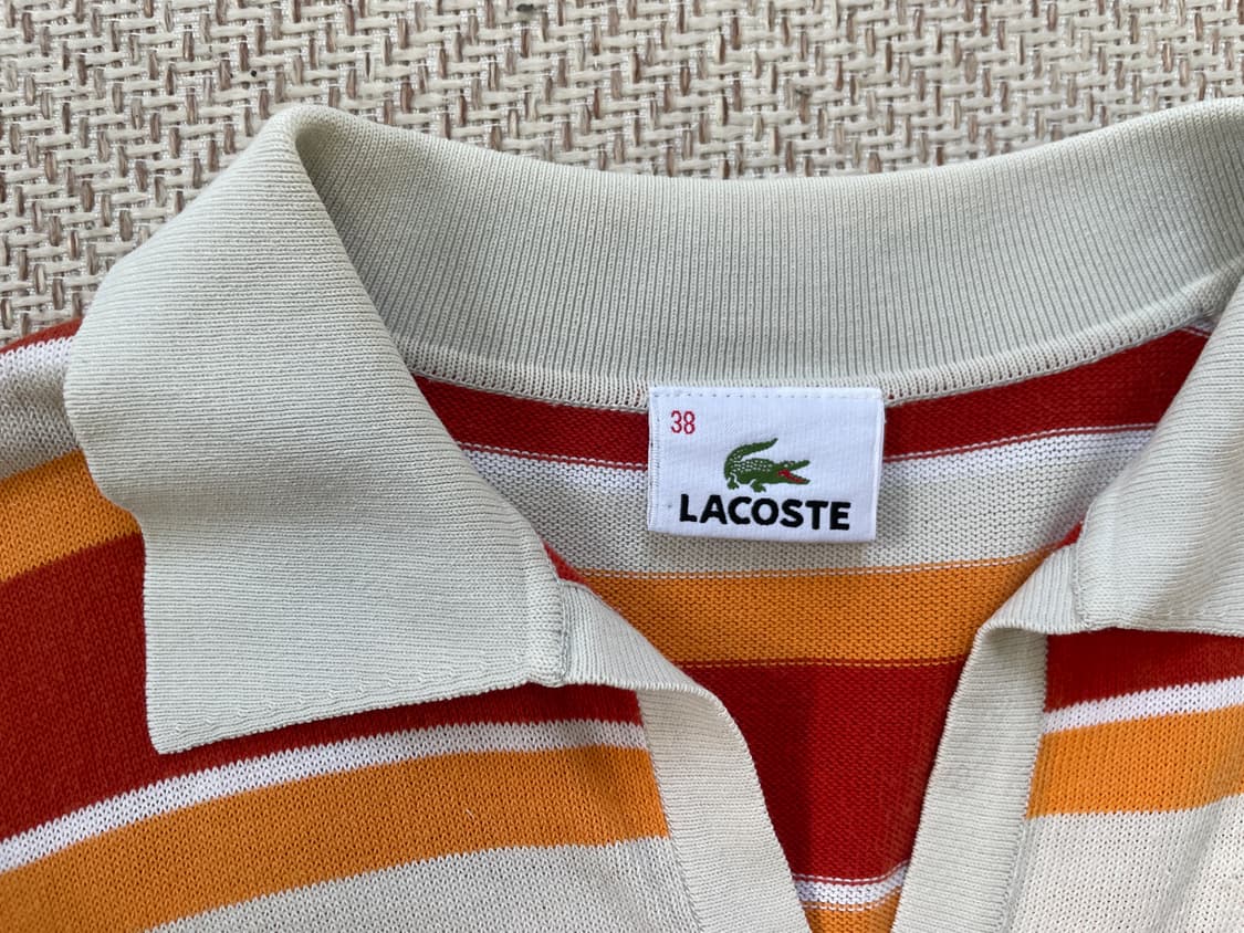 Lacoste 라코스테 스트라이프 카라 티셔츠  상품이미지3