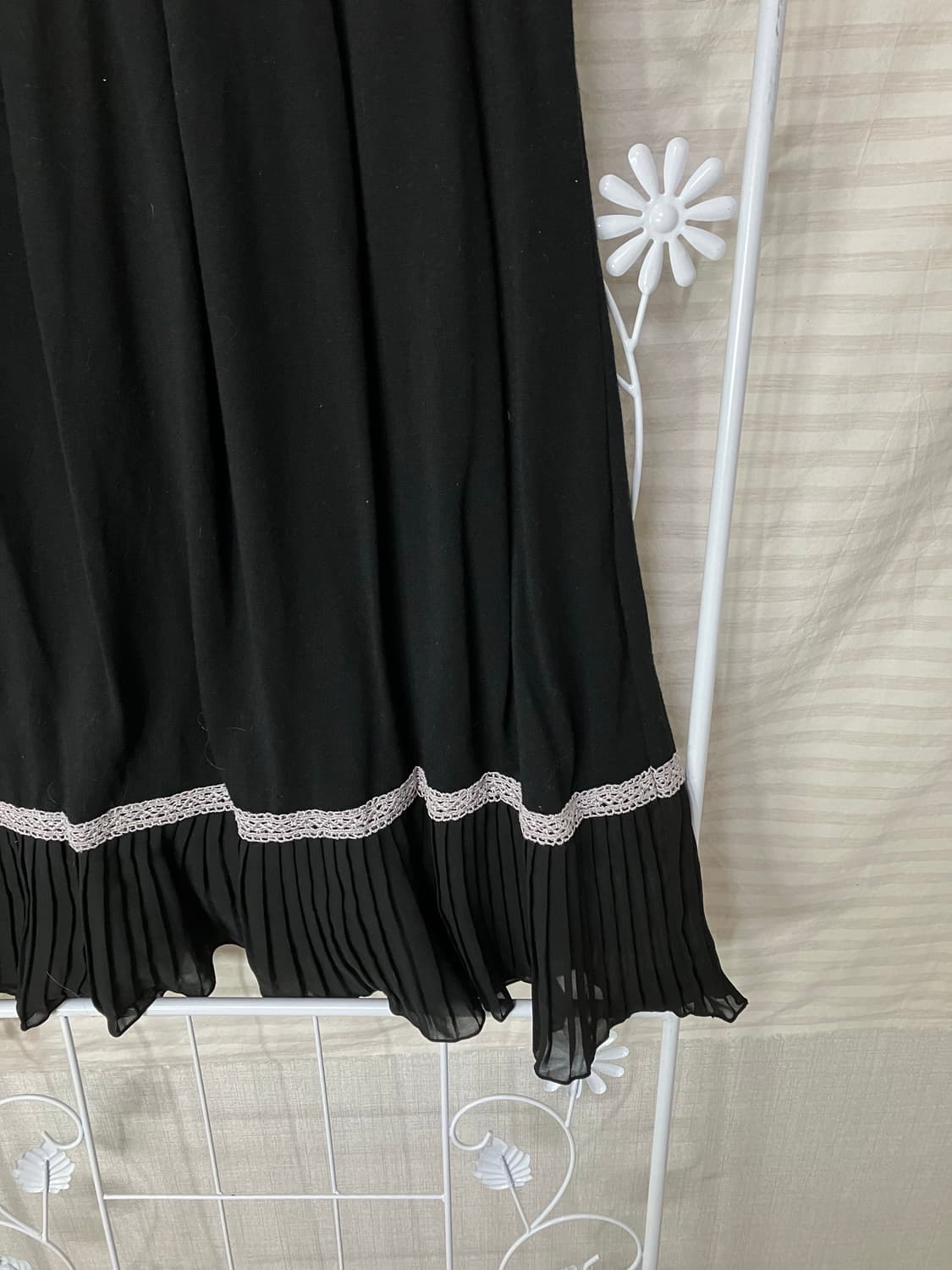 빈티지 블랙 오리엔탈 레이스 원피스 y2k 스트릿 갸루 펑키 일본빈티지 상품이미지4