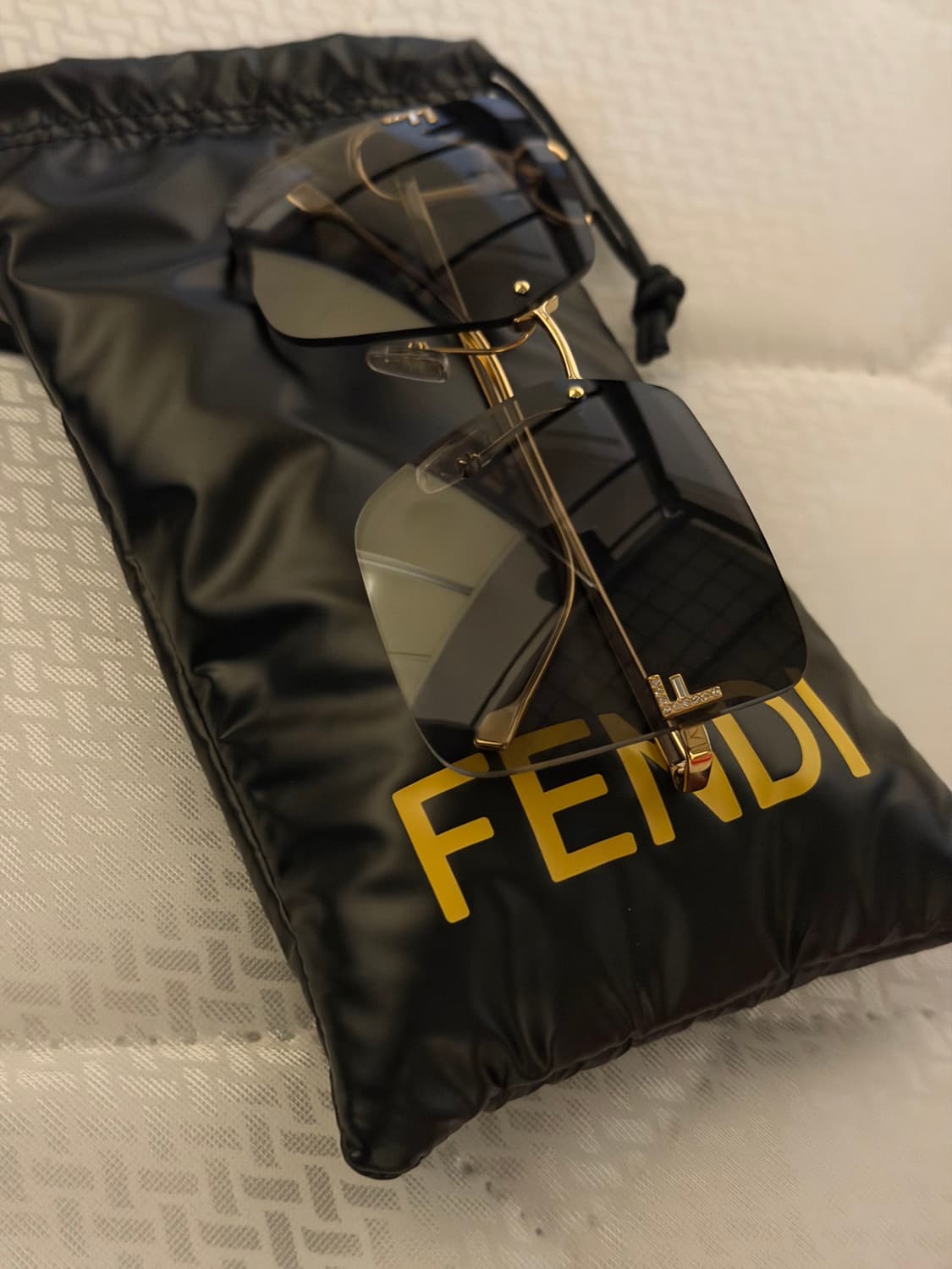 (미착용)펜디 스퀘어 프레임리스 선글라스 FE4082US 상품이미지2