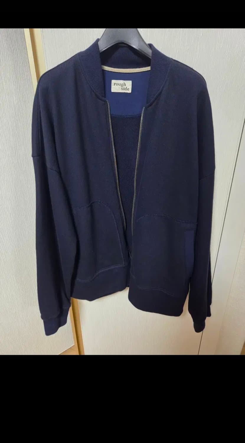 러프사이드 집업 저지 자켓 네이비 1 상품이미지1