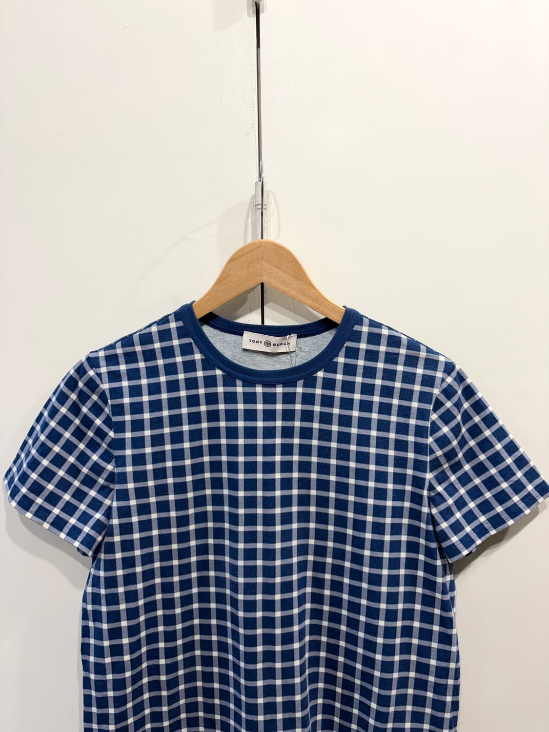 토리버치 체크 반팔 티셔츠 상품이미지2