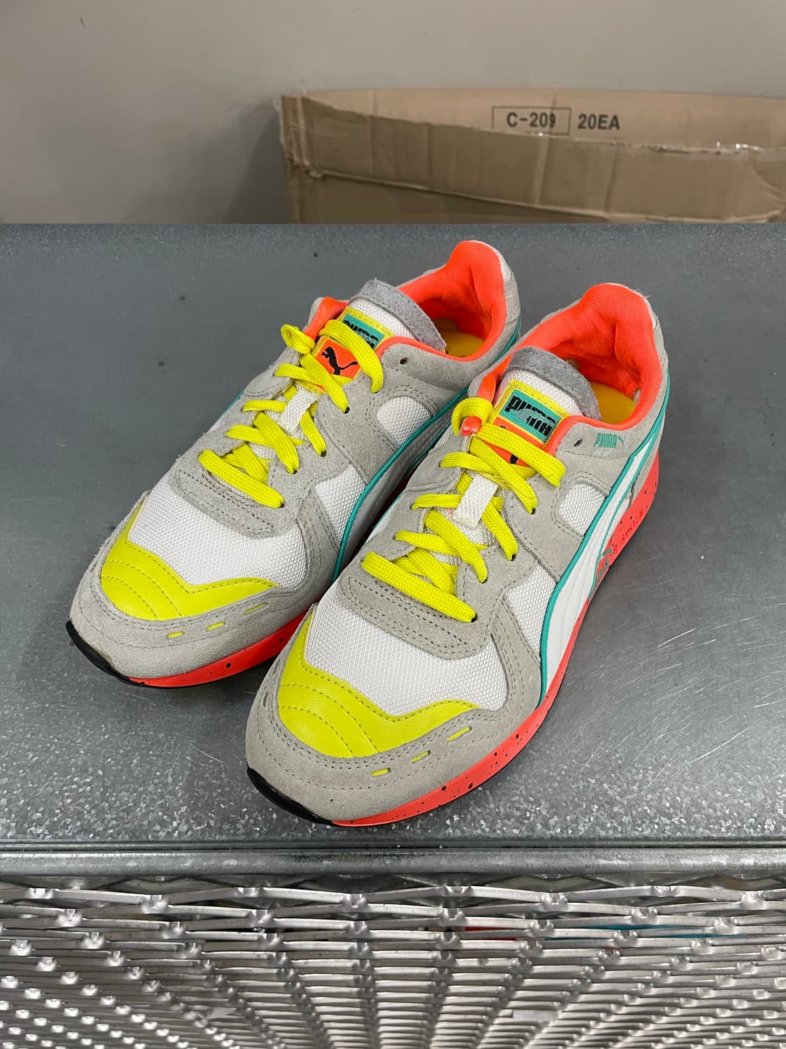 푸마 rs100 그레이 옐로우 오렌지 240 상품이미지2