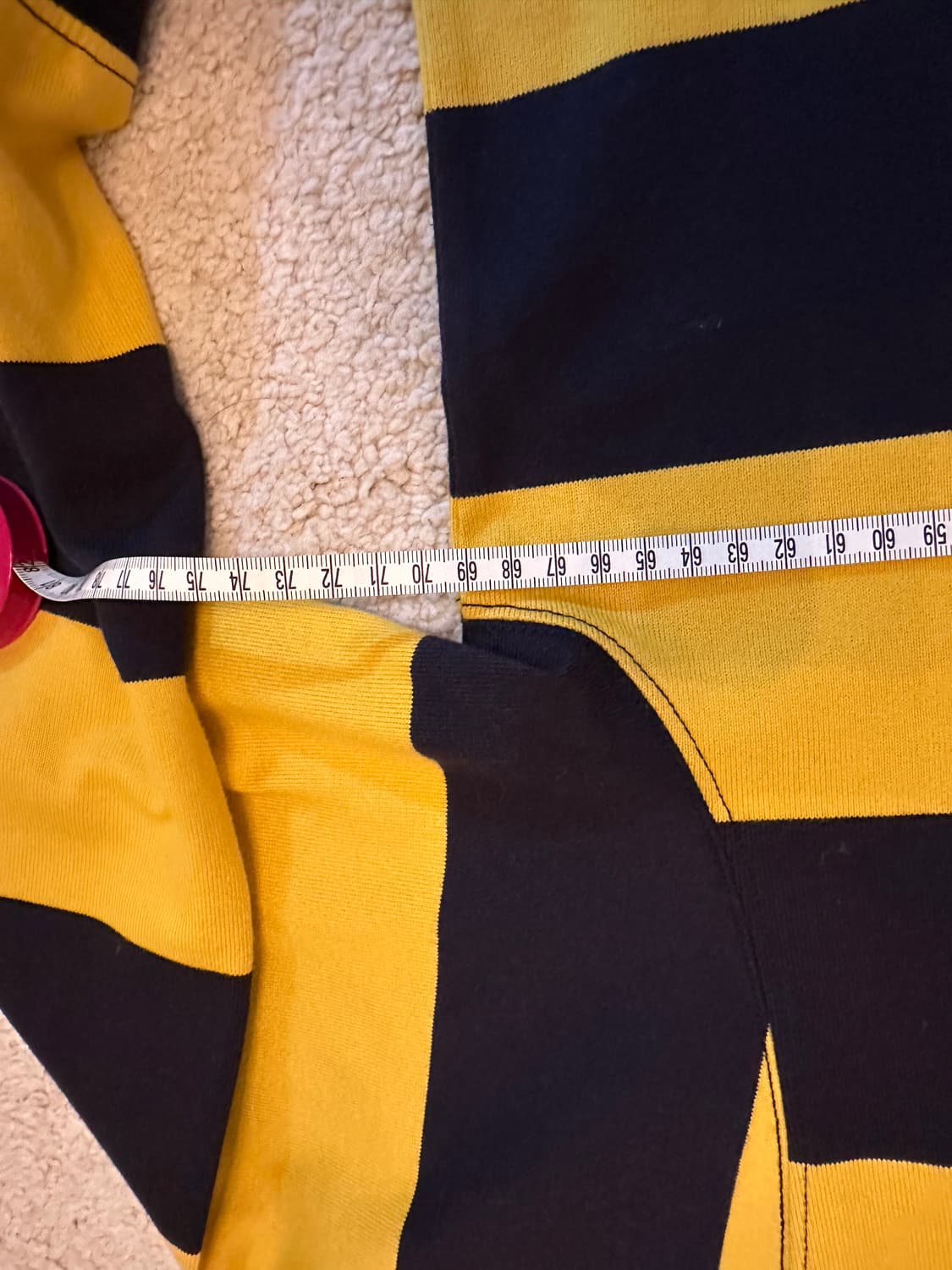 몽클레르 x 팜 엔젤스 스트라이프 롱슬리브 폴로 셔츠 상품이미지5