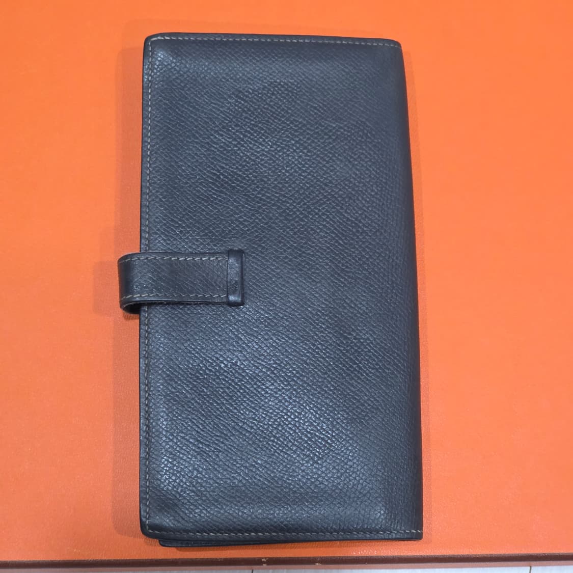 에르메스 베안 엡송  그레이 은장 장지갑 ㅁJ각인 상품이미지9