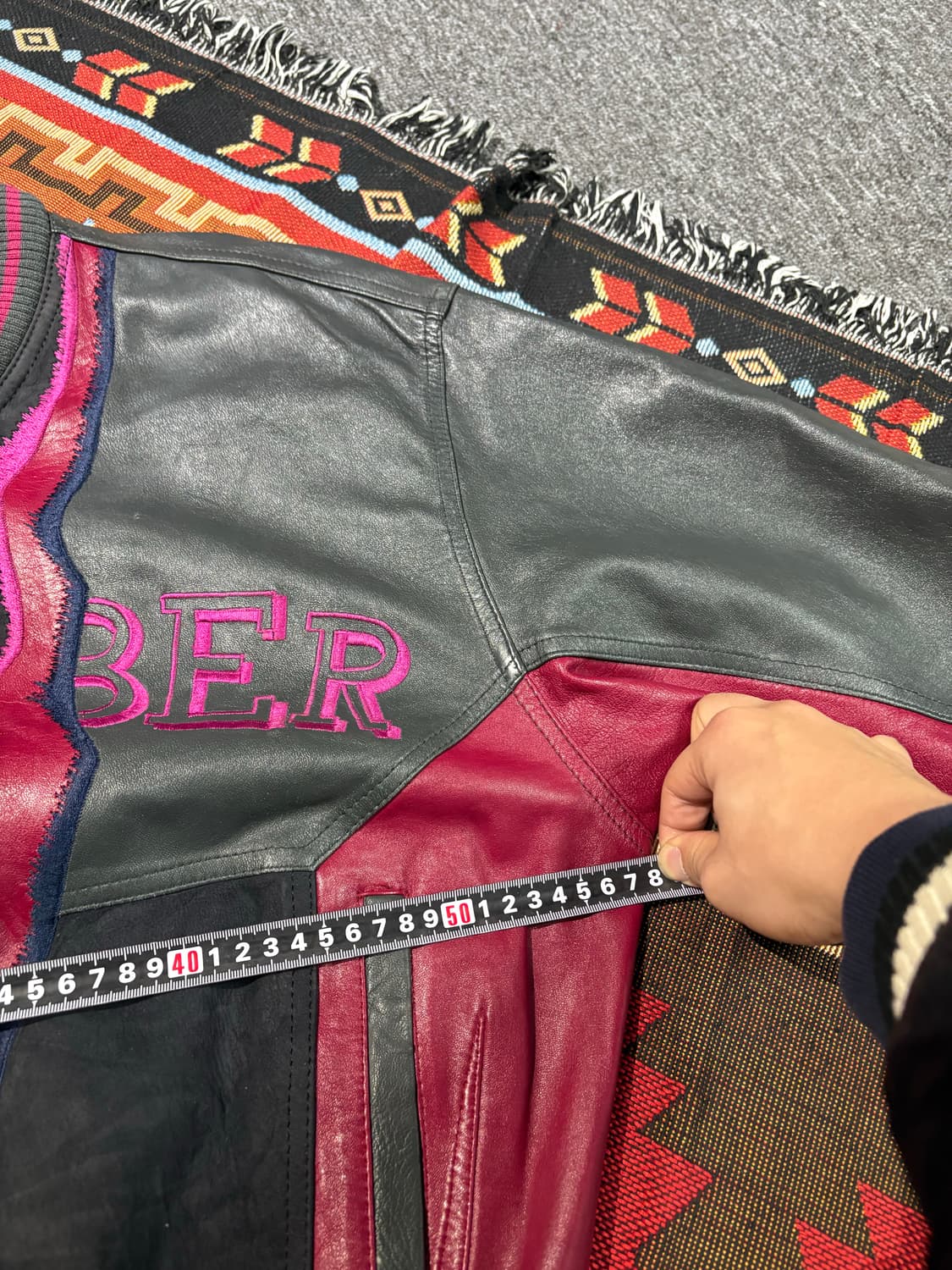 빈티지 ROBER 양가죽 봄버자켓 상품이미지9