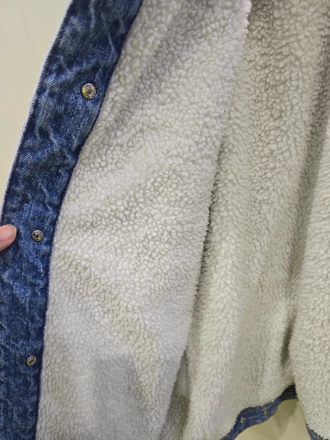 스파오 INDIGO 데님 양털 자켓 L 상품이미지4