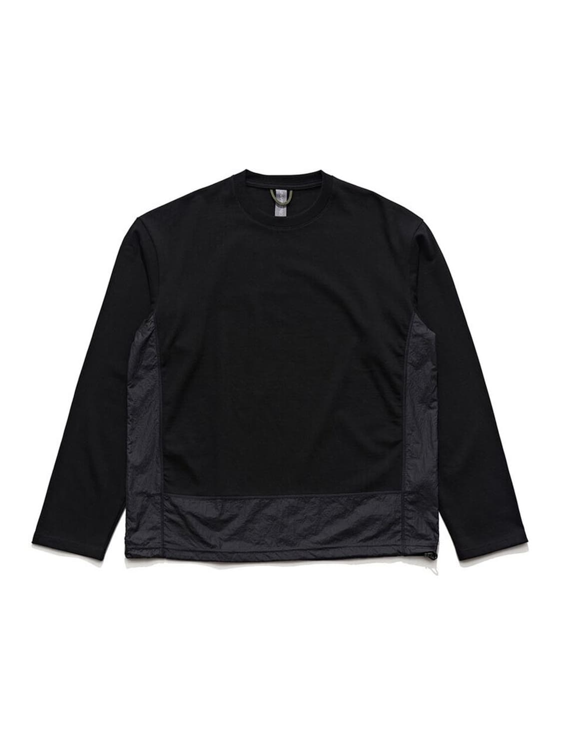 언어펙티드 콘트라스트 패널 롱슬리브 블랙 상품이미지1
