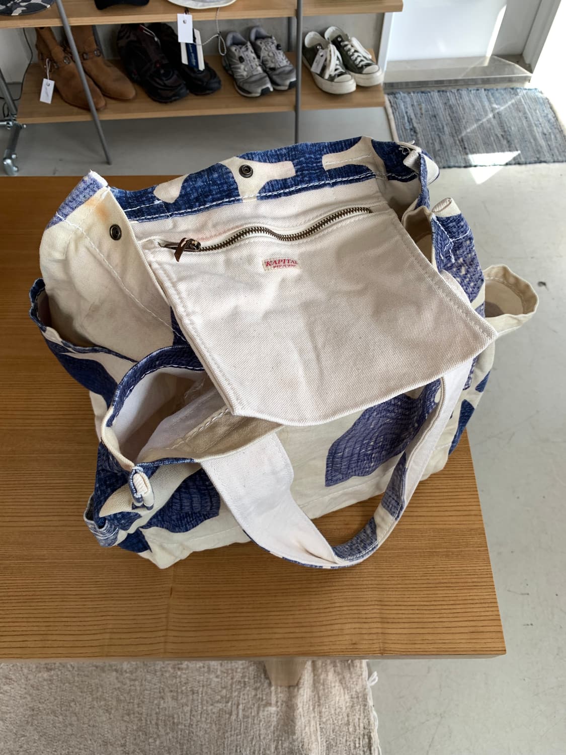 Kapital 캐피탈 캔버스 토트백 상품이미지4