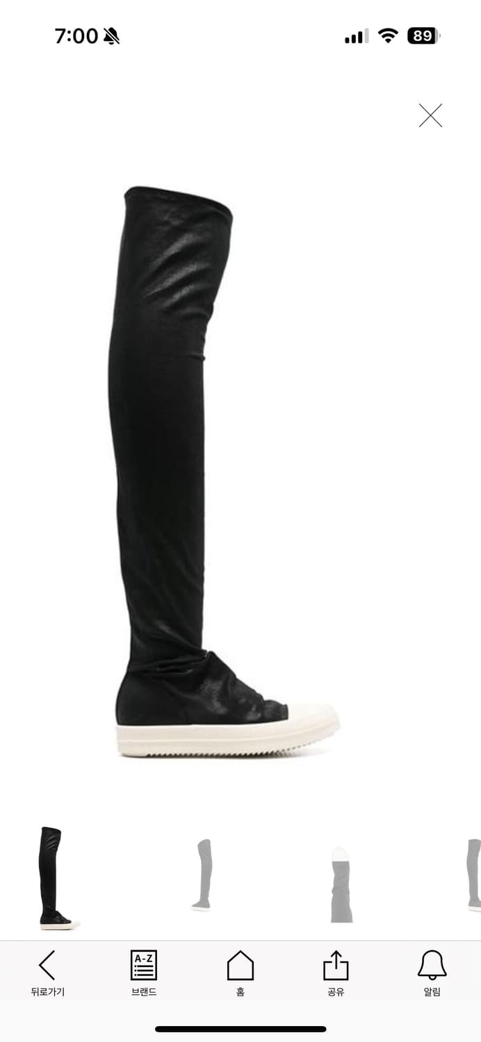 릭오웬스 하이삭스 스니커즈 37 상품이미지1