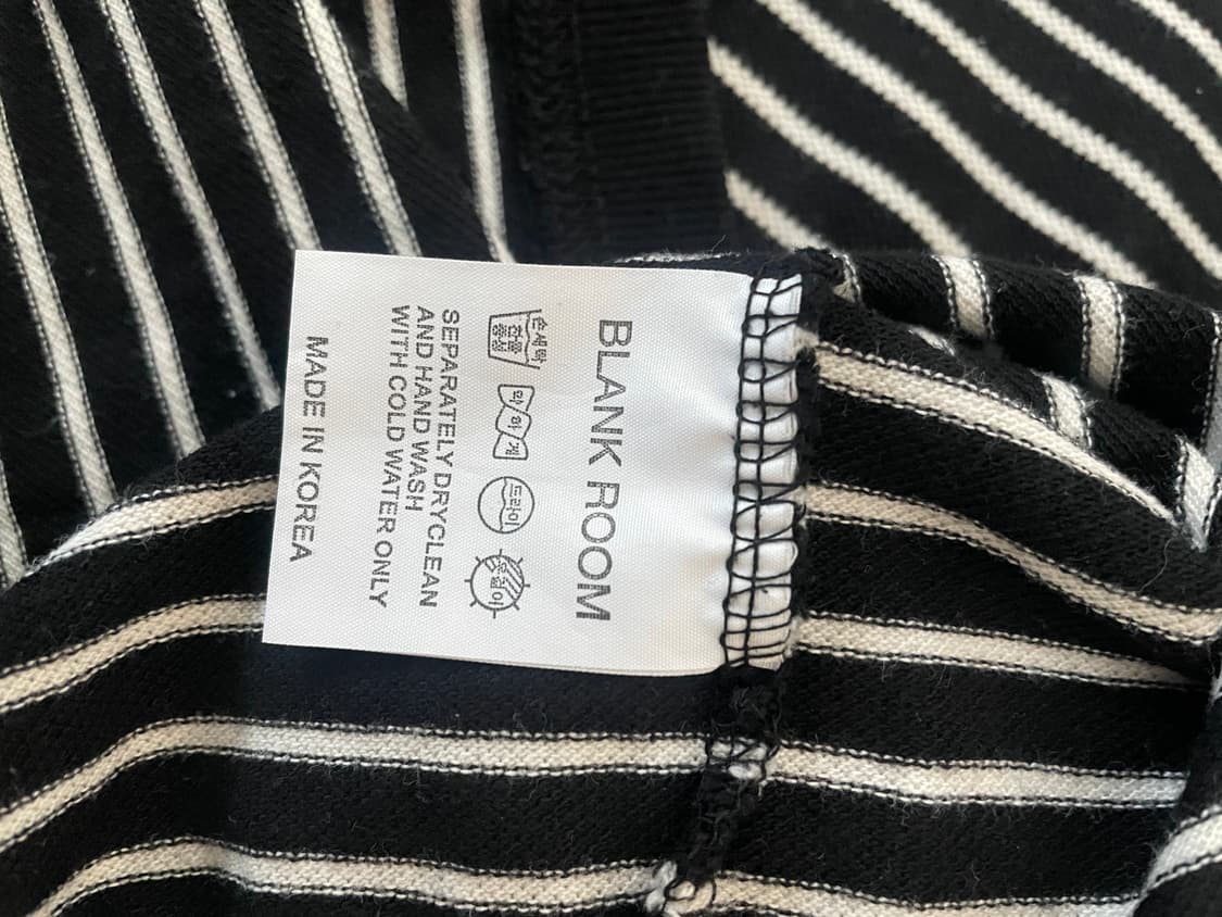 블랭크룸 스트라이프 긴팔 티셔츠 사이즈 3 상품이미지3