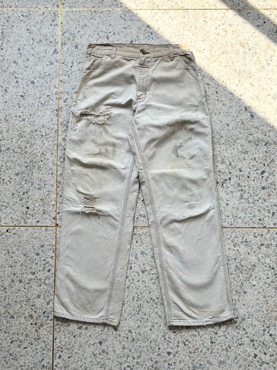 칼하트 워크팬츠 베이지 상품이미지5