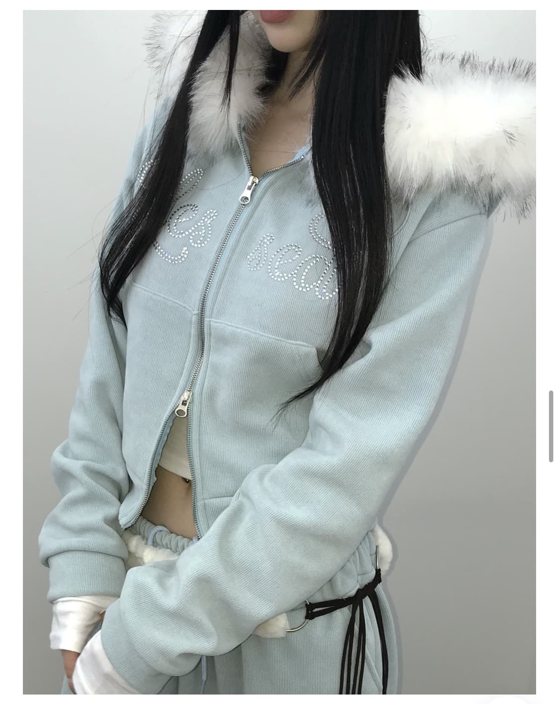 kikiseoul 블링 퍼 셋업 상품이미지5