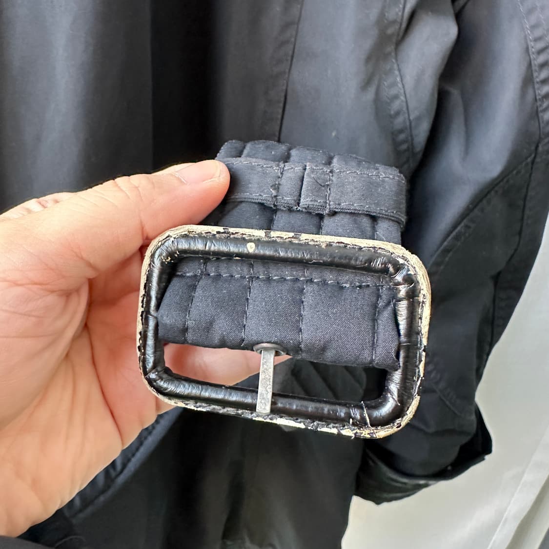 폴로 랄프로렌 소가죽 트림 벨티드 패딩 필드 자켓 블랙 XL 상품이미지9