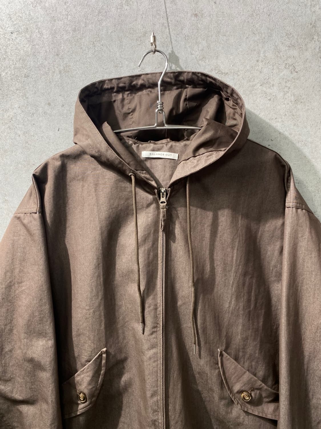 [L] Vtg Balance Out 브라운 투웨이 후드집업 자켓 상품이미지2