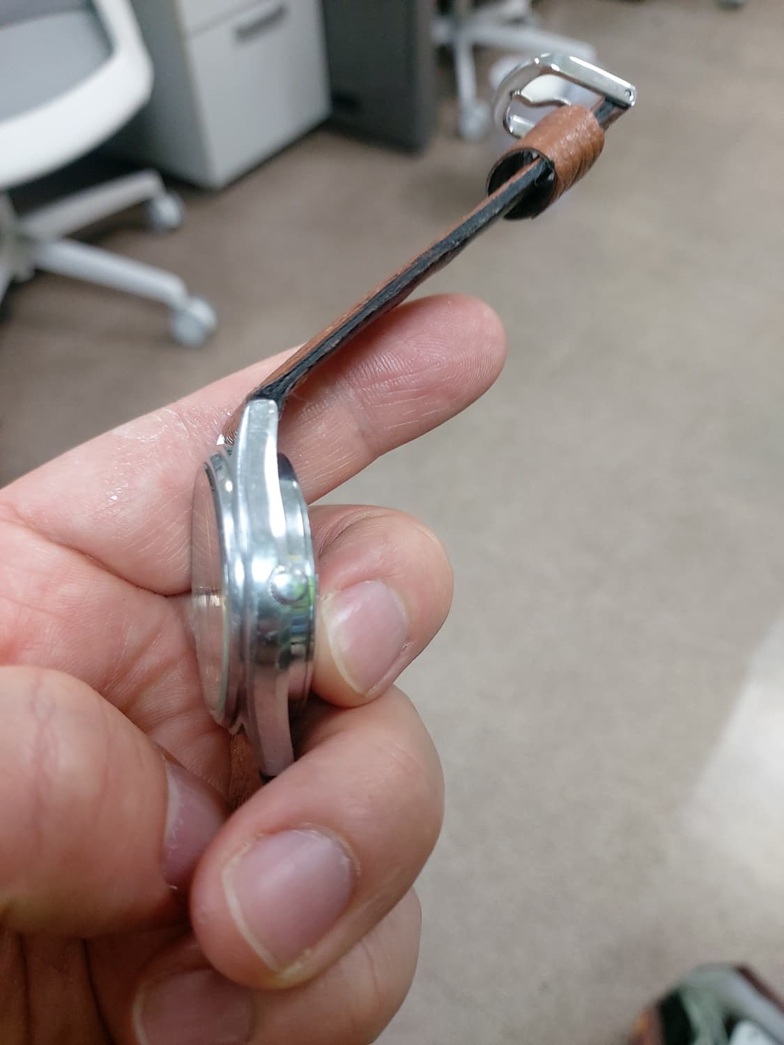 세이코5 오토매틱 가죽 시계 상품이미지2