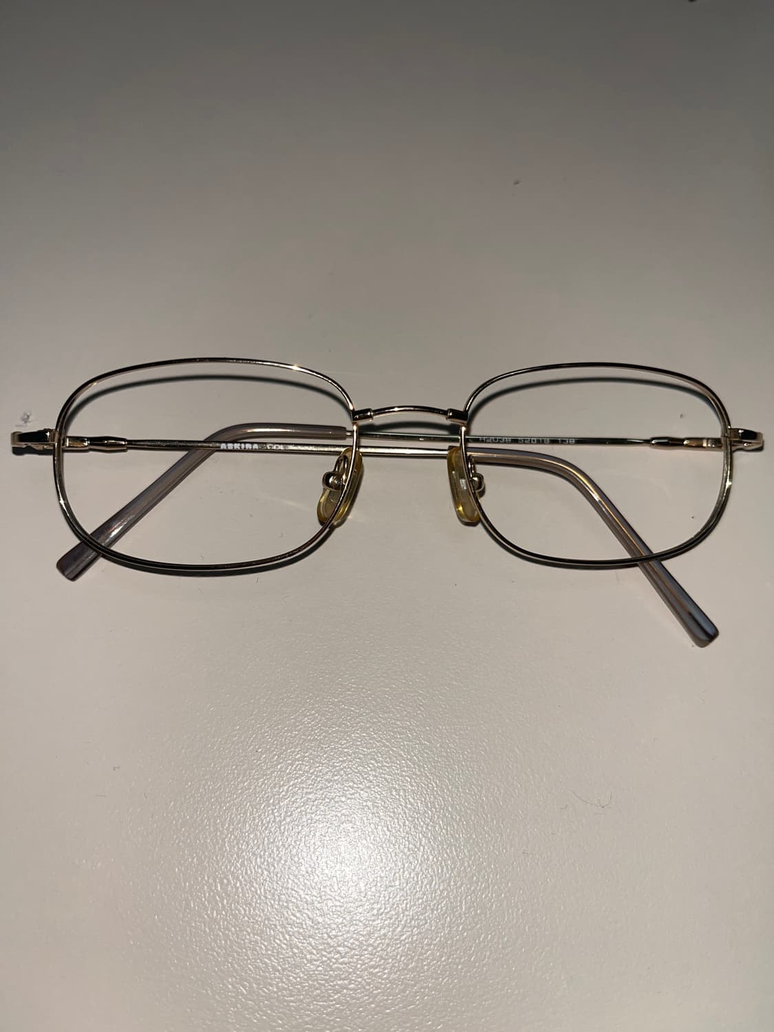 Askira square gold metal vintage 안경 상품이미지1