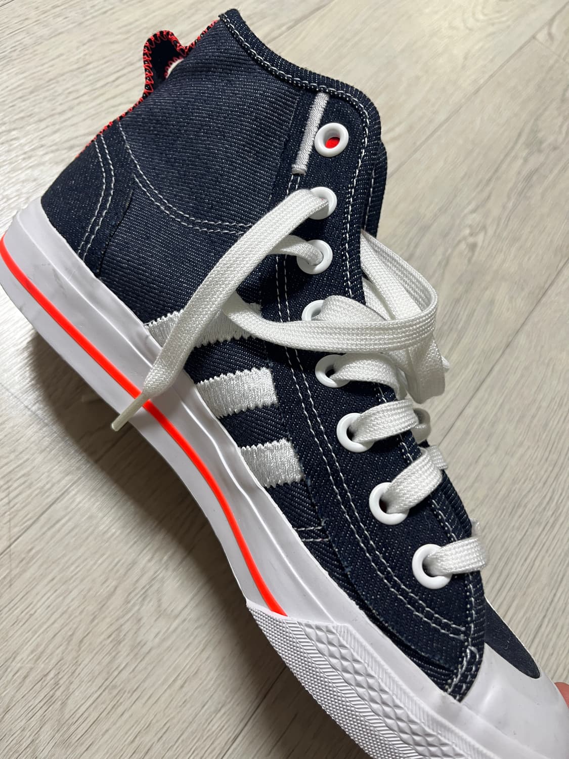 아디다스 니짜 하이 RF 데님 하이탑 255 상품이미지3