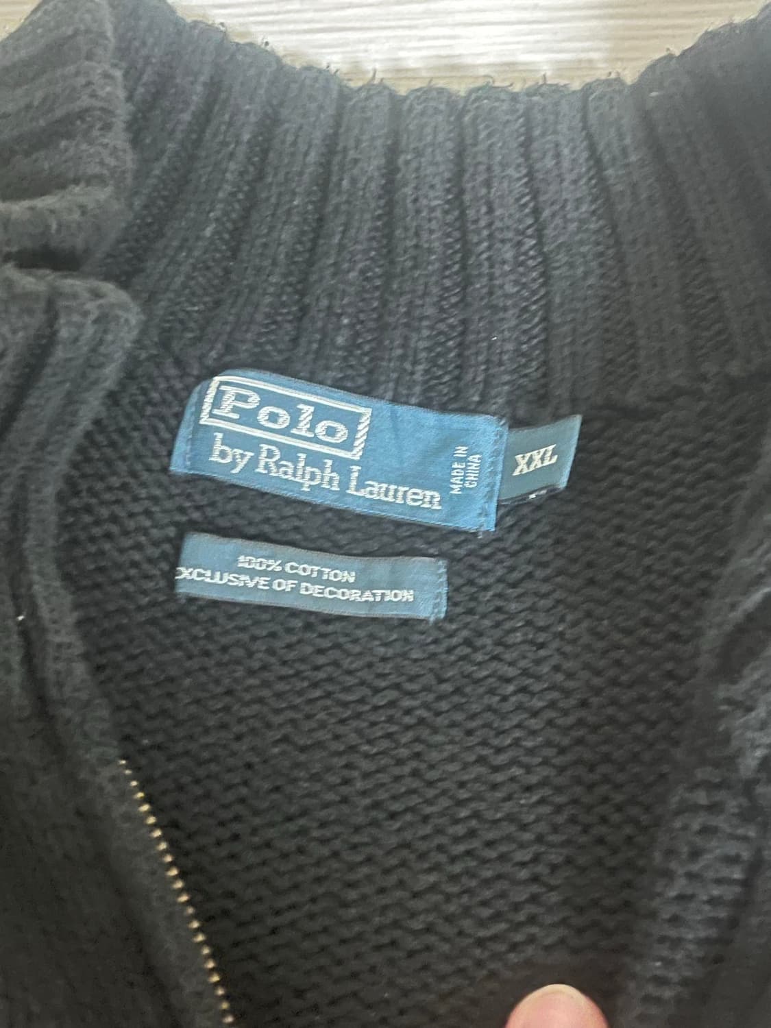 Polo Ralph Lauren 반집업니트 검정 상품이미지3