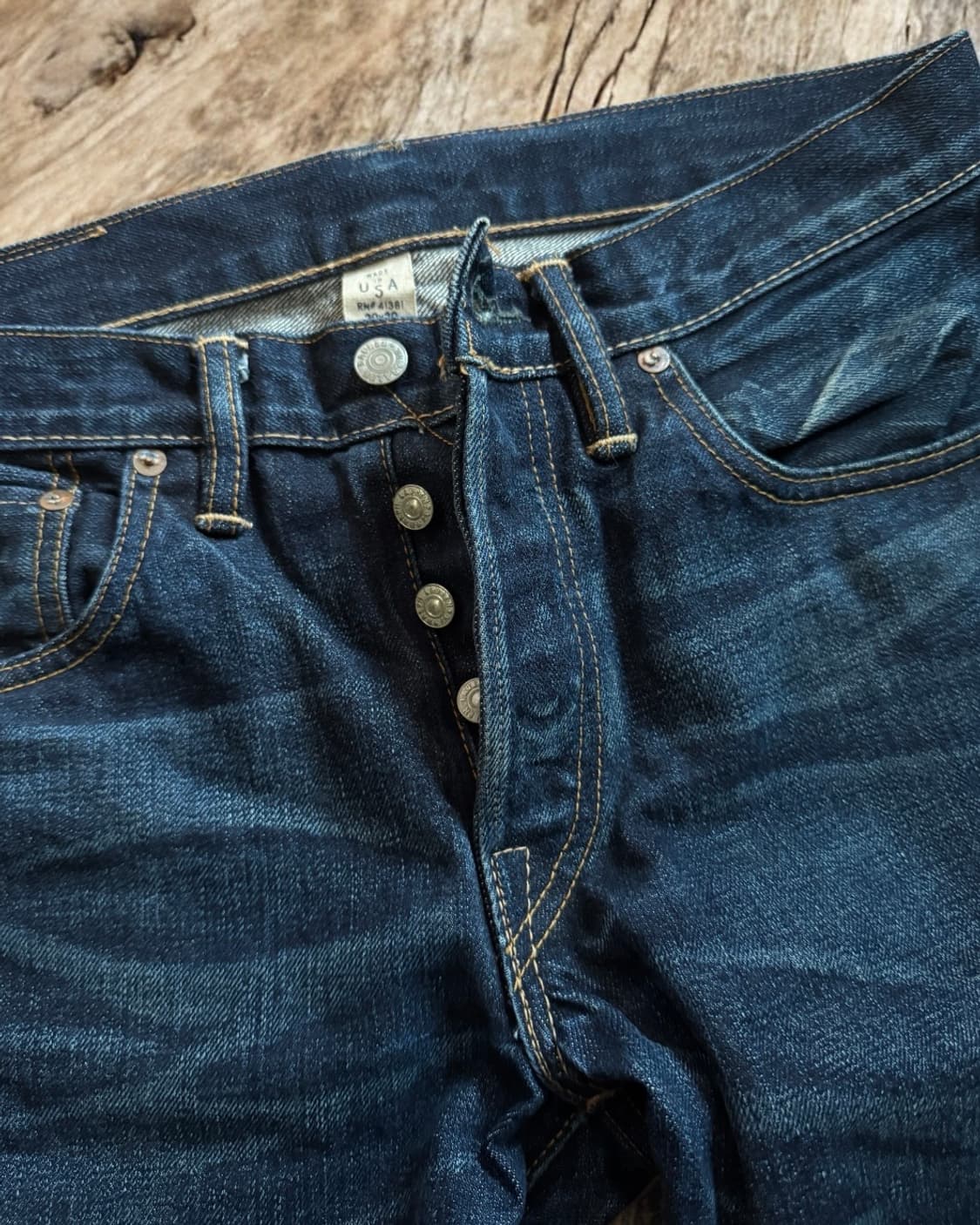 RRL 더블알엘 셀비지 데님 팬츠 미국제조 상품이미지6
