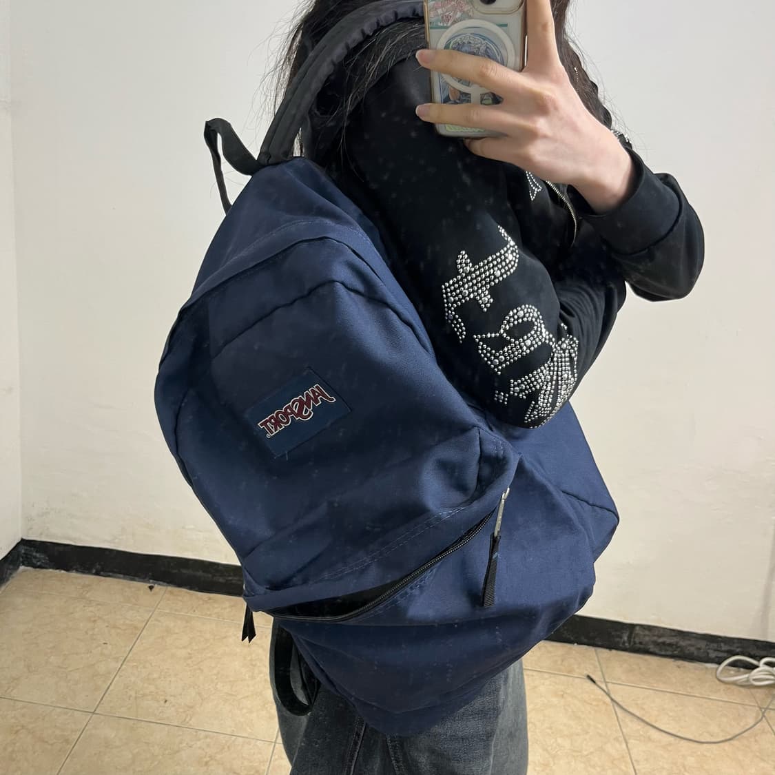 Jansport navy backpack 상품이미지2