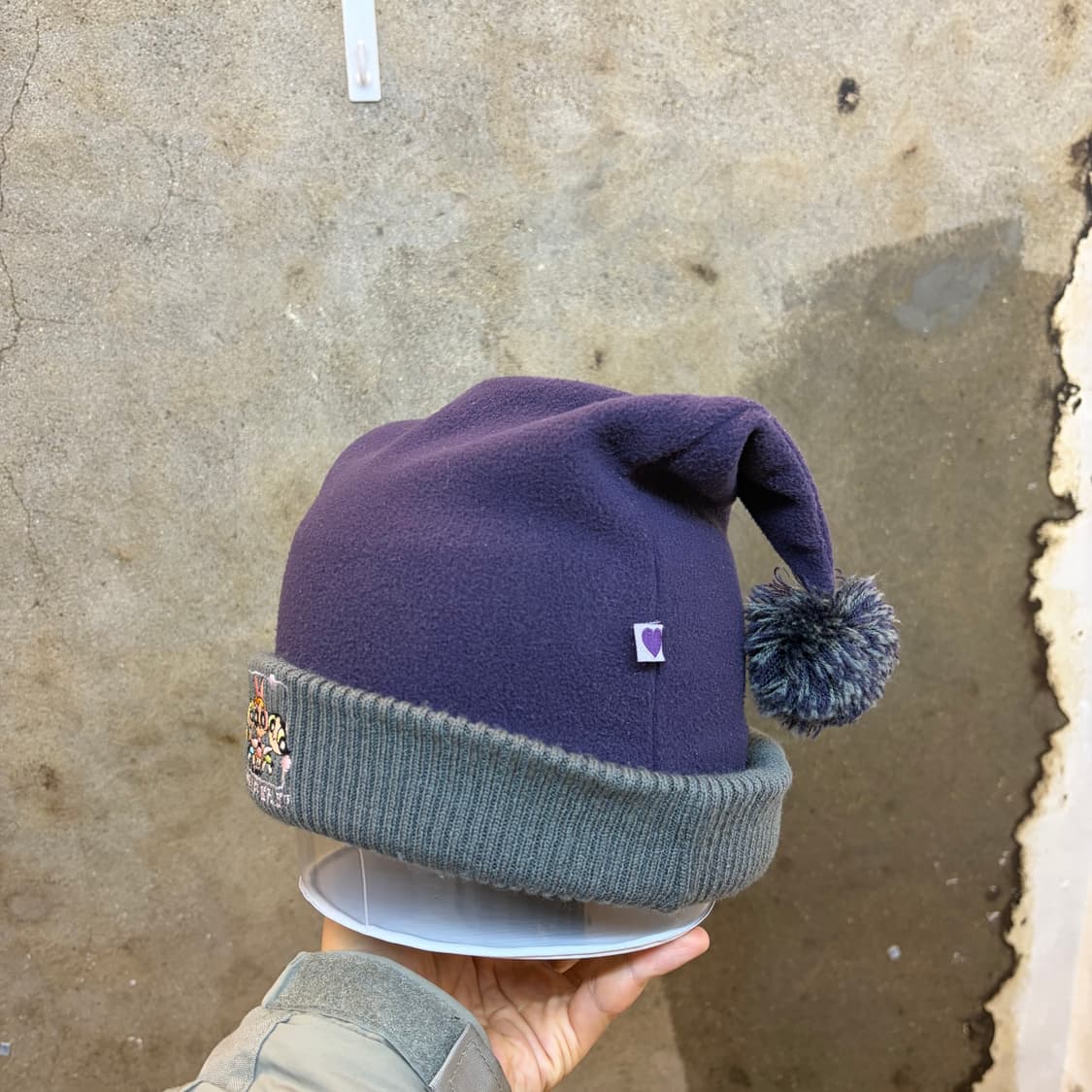 USA 빈티지 파워퍼프걸 더블방울 투톤 비니 상품이미지3