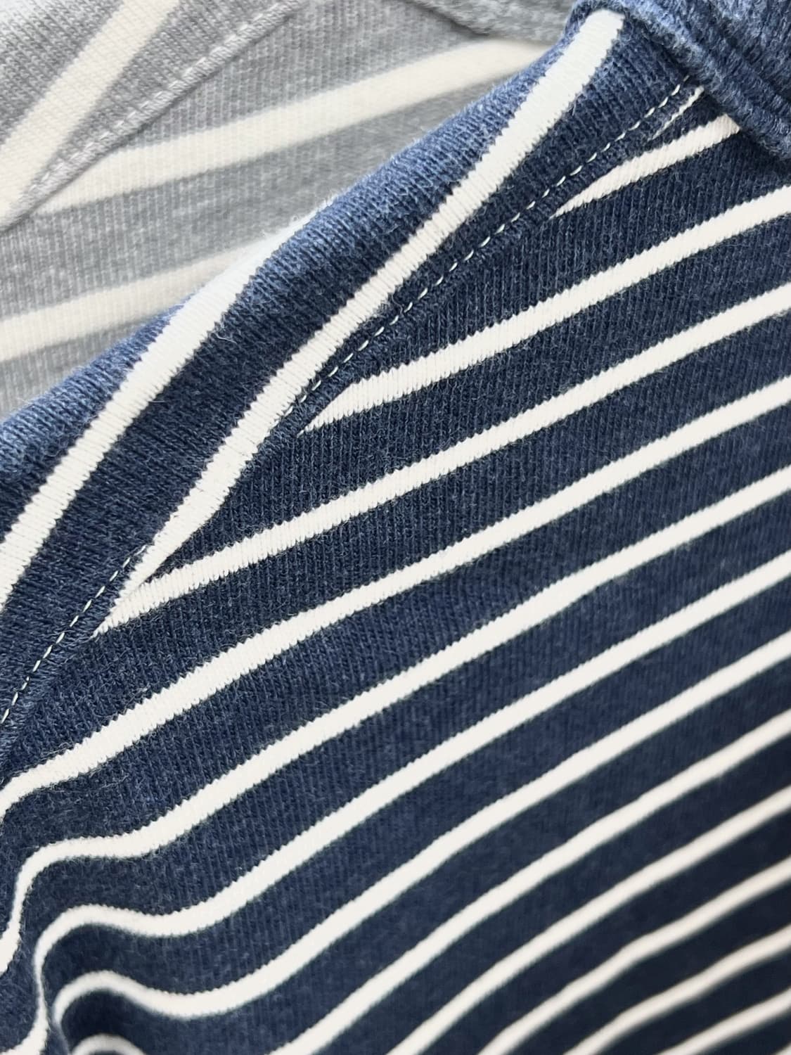 (KR/3) 러프사이드 스트라이프 롱슬리브 네이비 상품이미지8