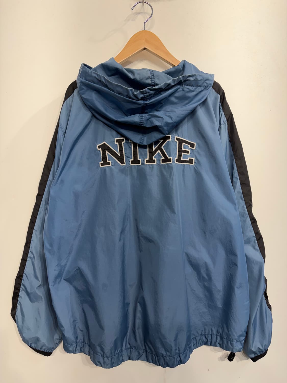 L 90s 나이키 올드스쿨 하프집업 아노락 바람막이 블루 상품이미지8