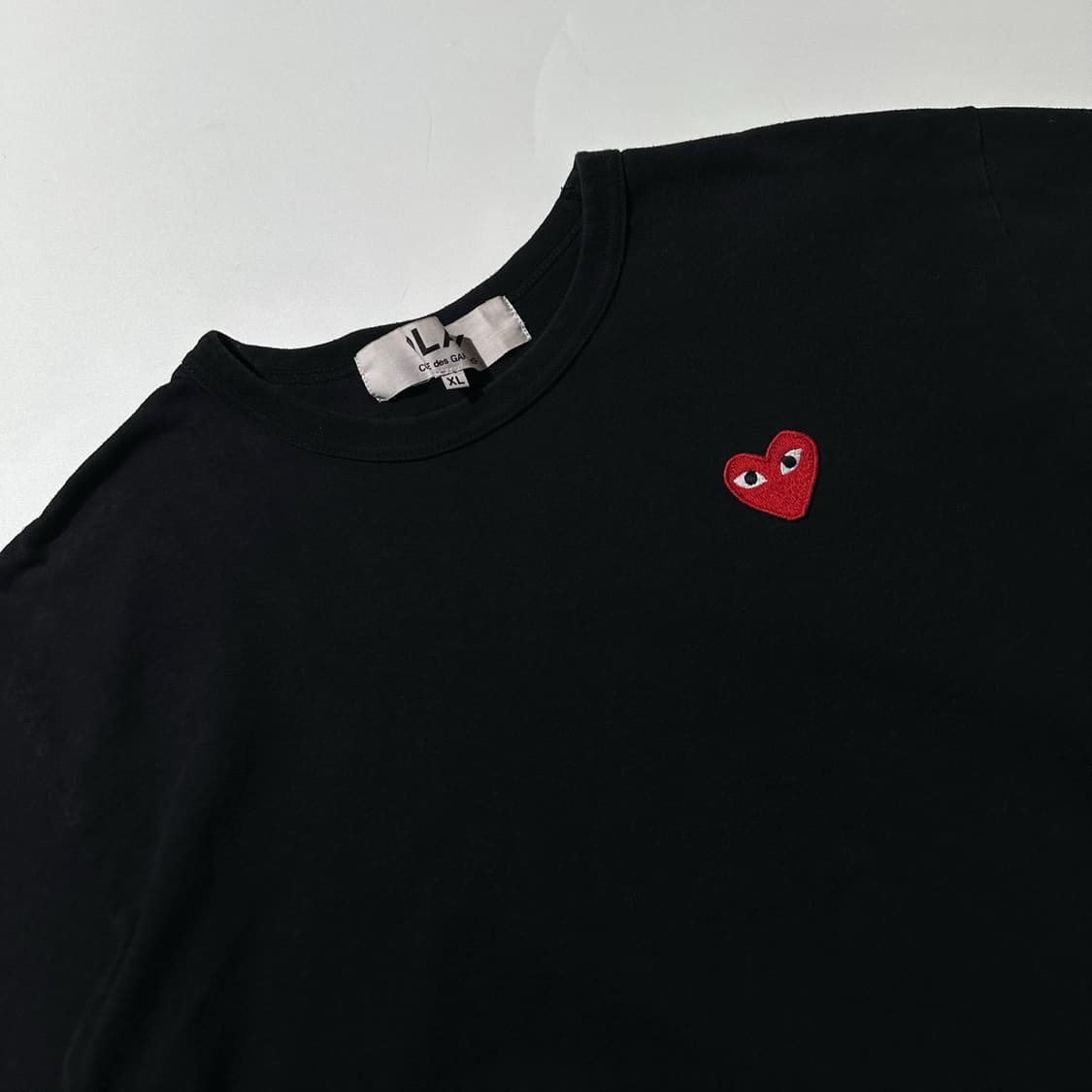 (매장판) 꼼데가르송 플레이 하트와펜 반팔 티셔츠 블랙 상품이미지3