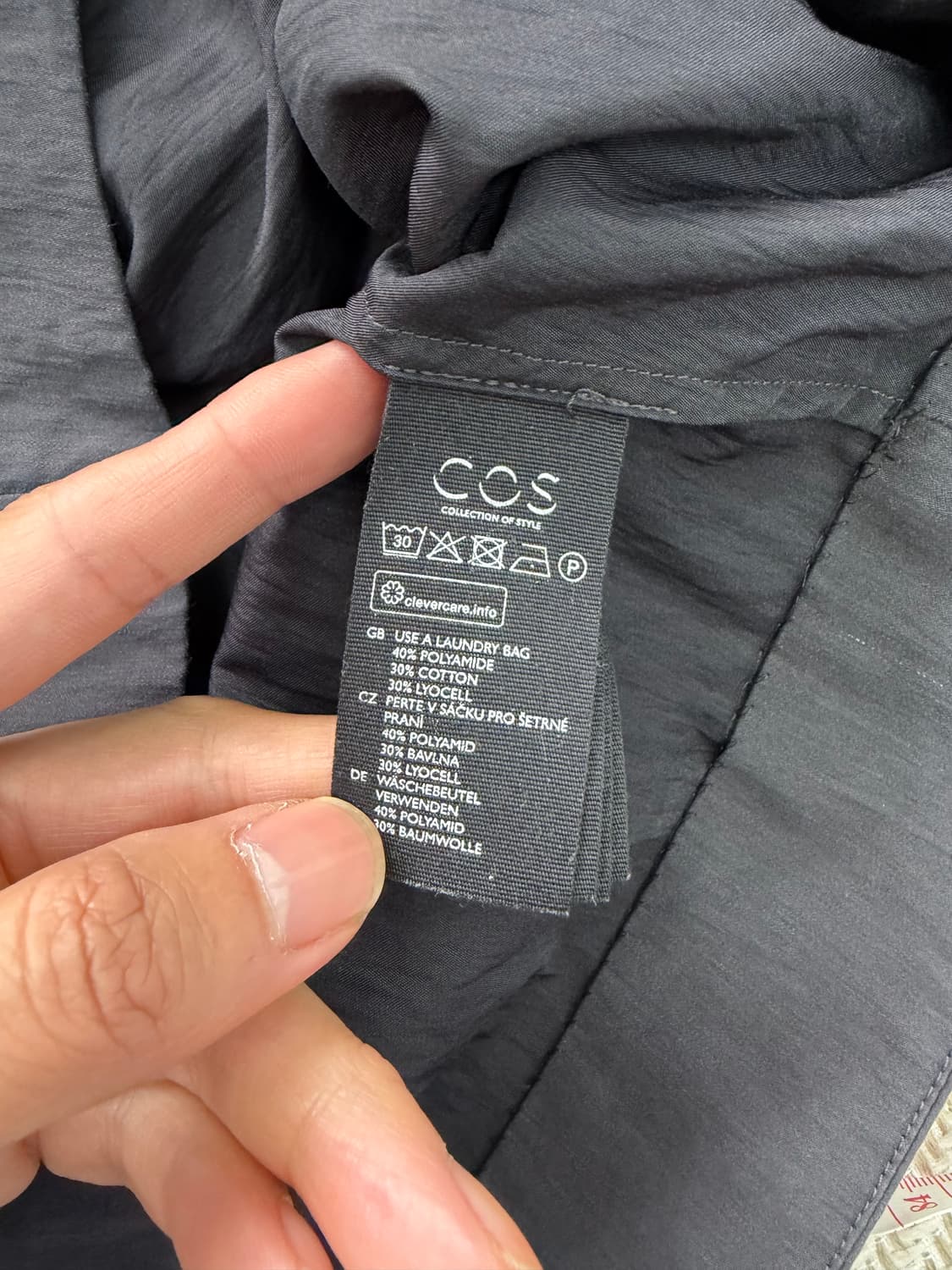 정품) COS 코스 블랙 블라우스 34 상품이미지8