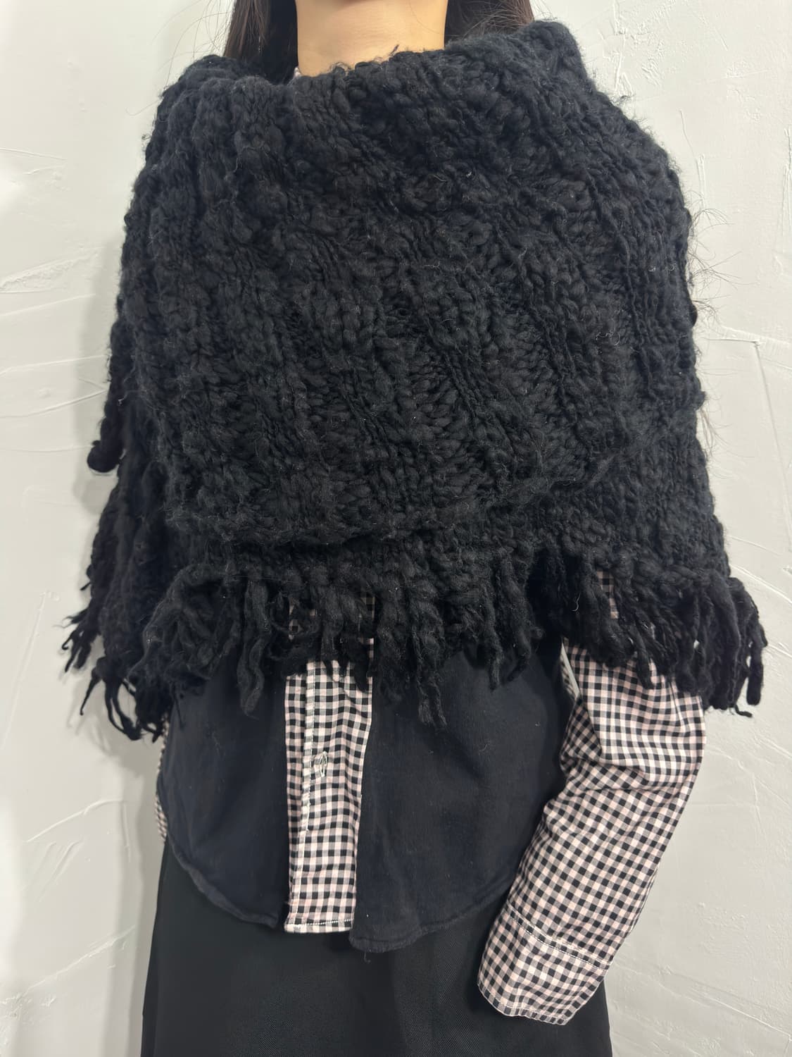 neo style shawl knit  상품이미지5