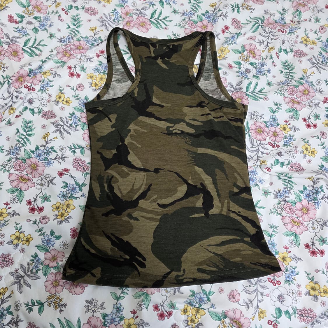 키미스 빈티지 y2k 카모플라쥬 밀리터리 힙걸즈 대대장 슬리브리스탱크탑 상품이미지3